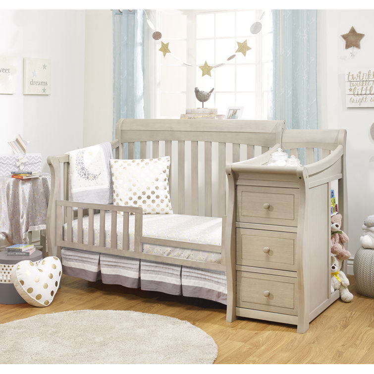 Sorelle princeton elite crib & changer sale weathered gray